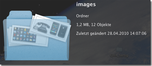Quick Look Ordnerinhalt
